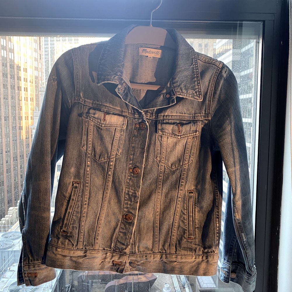 Distressed vintage Madewell jean jacket